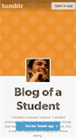 Mobile Screenshot of blogofastudent.com